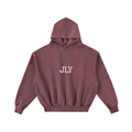 JLY EMBROIDERY | frayed hoodie