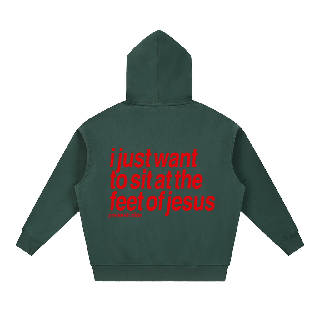 i just want to sit at the feet of jesus | boxy hoodie