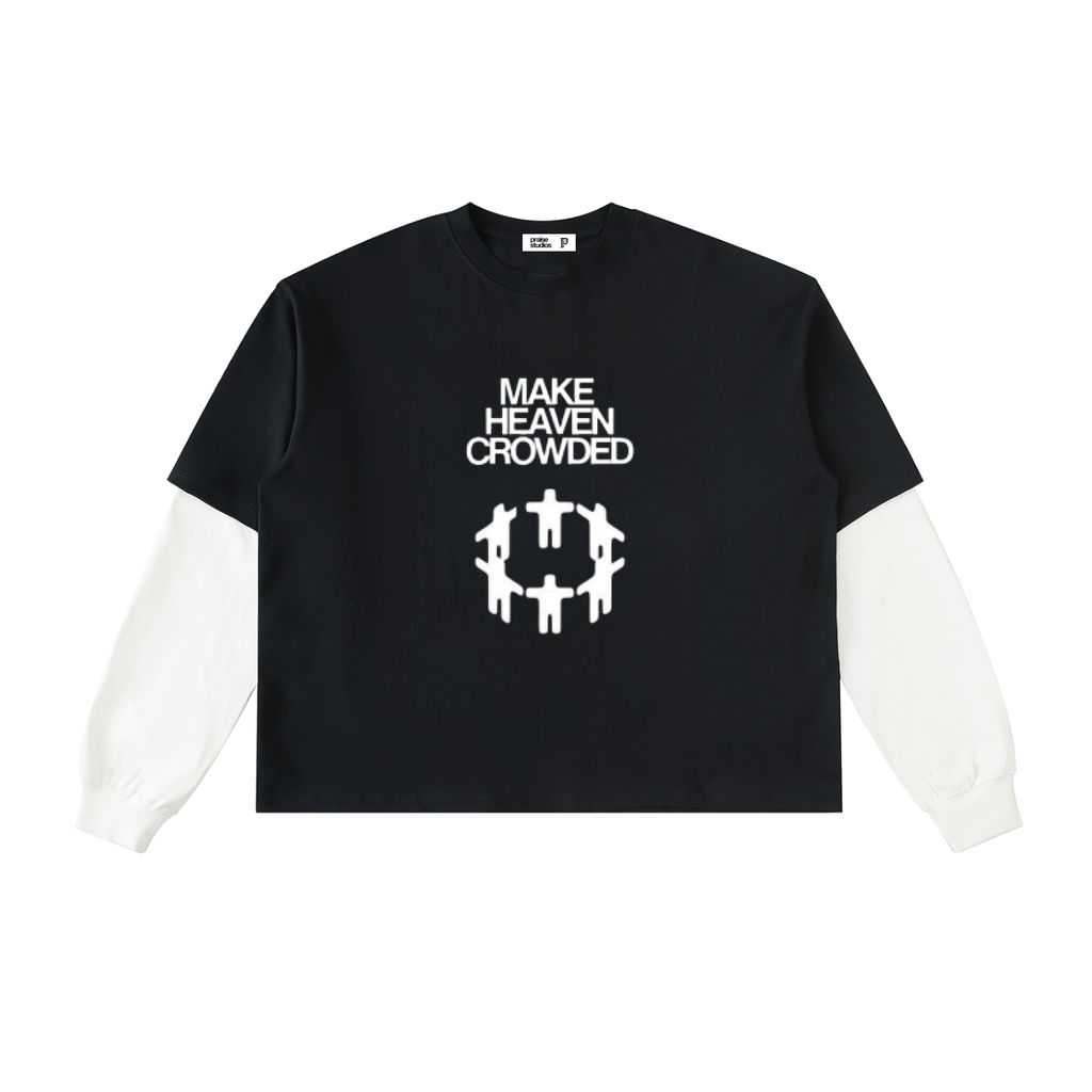 make heaven crowded | layered boxy shirt