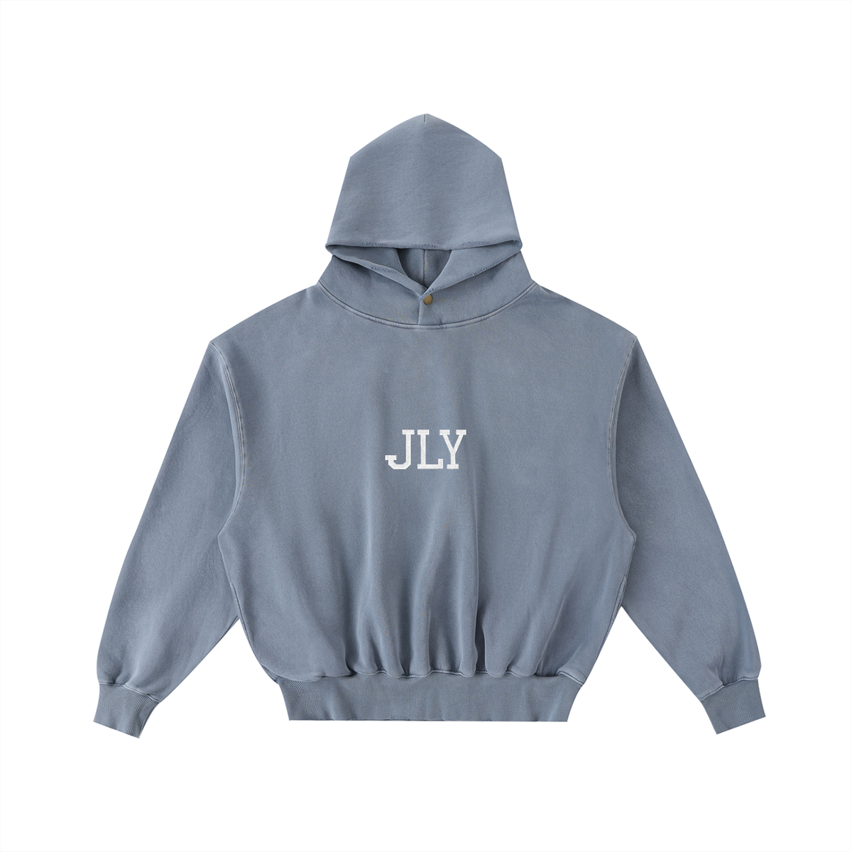 JLY EMBROIDERY | frayed hoodie