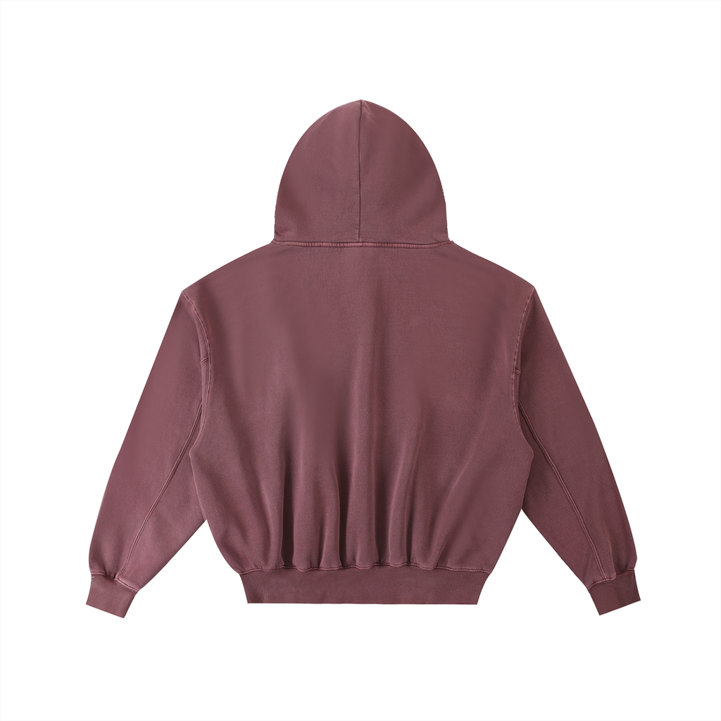 JLY EMBROIDERY | frayed hoodie