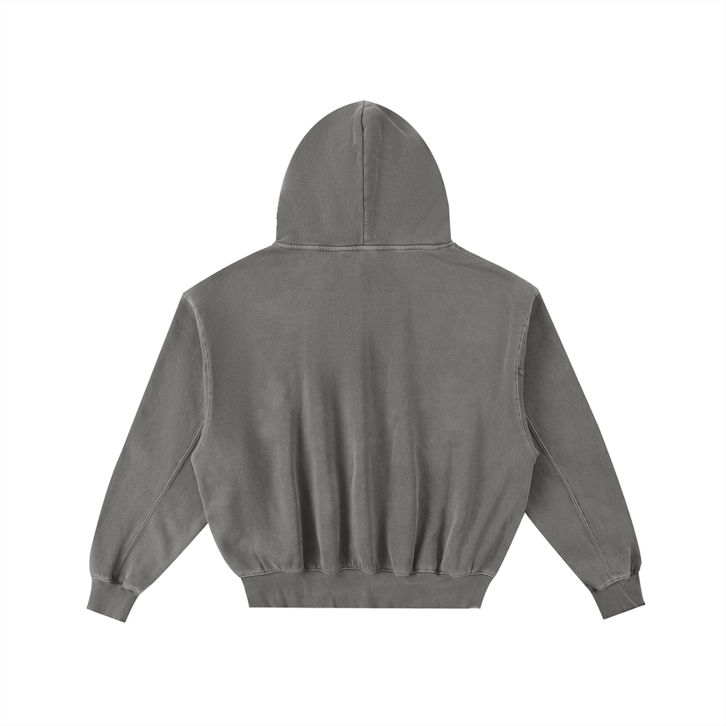 JLY EMBROIDERY | frayed hoodie