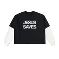 jesus saves | layered boxy shirt
