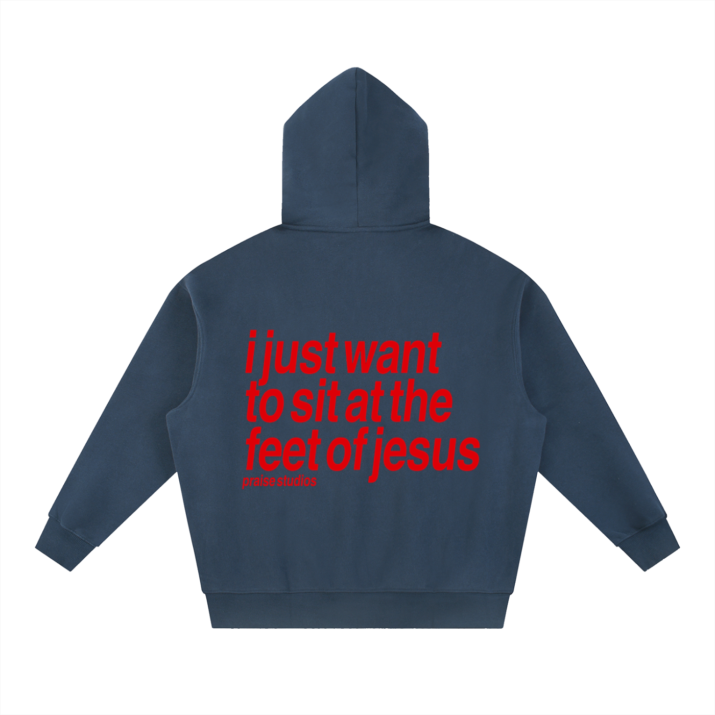 i just want to sit at the feet of jesus | boxy hoodie