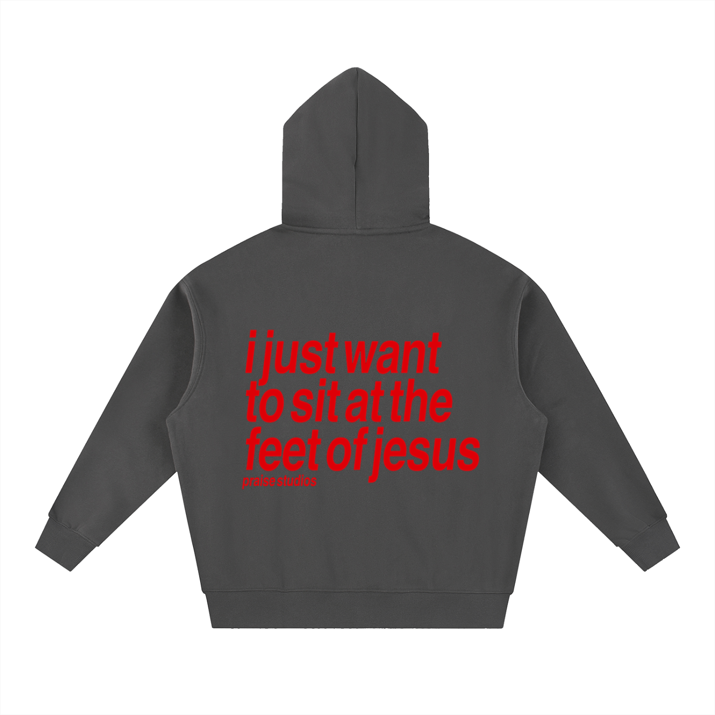 i just want to sit at the feet of jesus | boxy hoodie