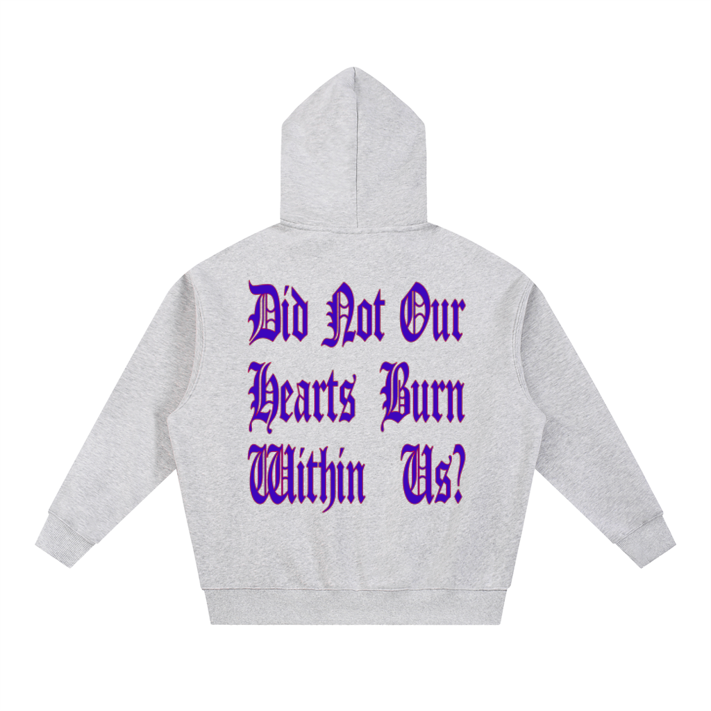 did not our hearts burn? | boxy crop